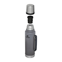 Thumbnail for Stanley Classic Legendary Vacuum Bottle 1.5 qt | Wide Mouth with Leakproof Cup Lid | Keep Drinks Hot or Cold | Packable for Travel | Insulated Stainless Steel Thermos | BPA-Free | Charcoal