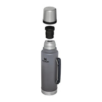 Thumbnail for Stanley Classic Legendary Vacuum Bottle 1.5 qt Wide Mouth with Leakproof Cup Lid Keep Drinks Hot or Cold Packable for Travel Insulated Stainless Steel Thermal Bottle BPA-Free Charcoal
