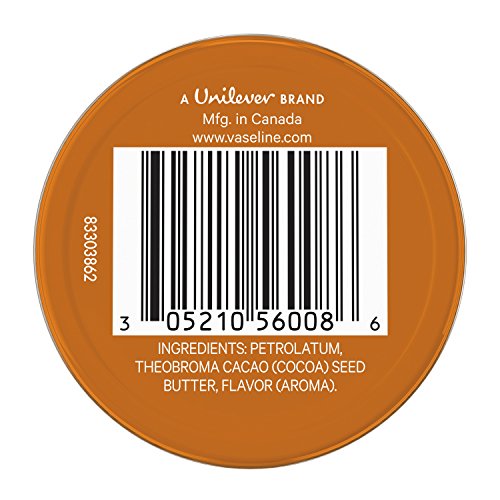 Vaseline Lip Therapy Lip Balm Tin, Cocoa Butter, 0.6 oz