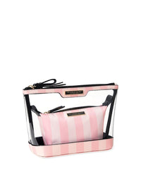 Thumbnail for Victoria's Secret AM/PM Beauty Bag Duo, Pink