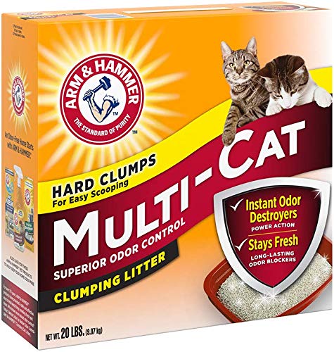 Arm & Hammer MultiCat Clumping Litter, Scented 20lb Box
