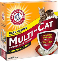 Thumbnail for Arm & Hammer MultiCat Clumping Litter, Scented 20lb Box