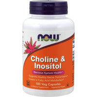 Thumbnail for NOW Choline and Inositol 500mg, 100 Capsules (Pack of 2)