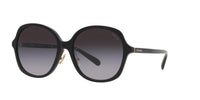 Thumbnail for COACH HC8360F Low Bridge Fit Sunglasses, Black/Grey Gradient, 58 mm