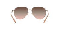 Thumbnail for Coach HC7128 Sunglasses, Shiny Rose Gold/Brown Pink Gradient, 58 mm