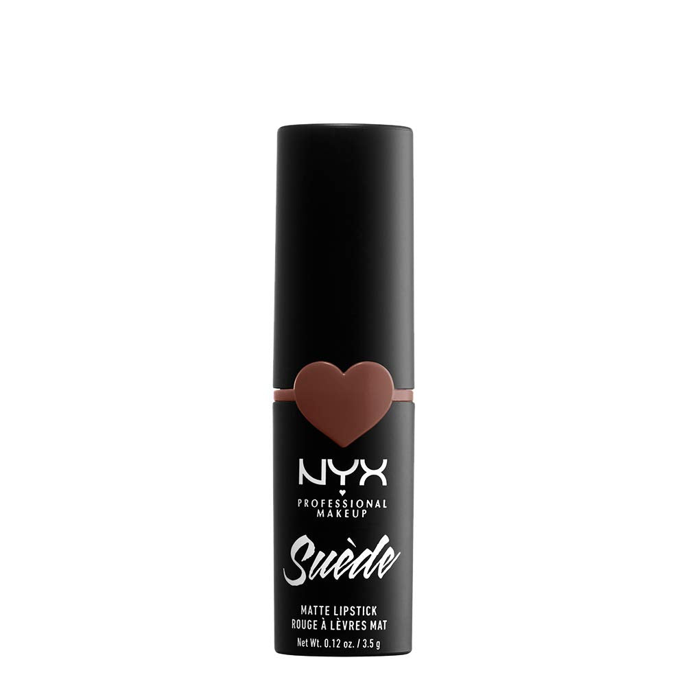 NYX PROFESSIONAL MAKEUP Suede Matte Lipstick, Vegan Formula - Free Spirit (Medium Nude with Pink)