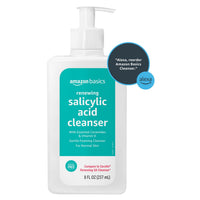 Thumbnail for Amazon Basics Exfoliating Face Wash Cleanser, Renewing Salicylic Acid with Ceramides & Vitamin D, Foaming Formula, Smooths Skin, 8 fl oz