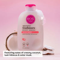 Thumbnail for eos Shea Better Cashmere Body Wash, Coconut Waters, Moisturizing, pH Balanced Body Wash, Creamy Gel Formula, Paraben & Phthalate Free, Sensitive Skin, 16 fl oz