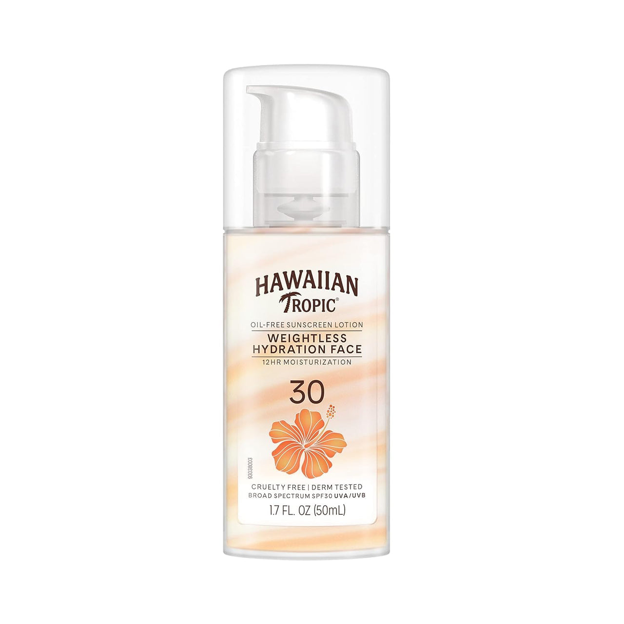 Hawaiian Tropic Weightless Hydration Clear Spray Sunscreen SPF 15 Twin Pack 6oz Each + Face Sunscreen Lotion SPF 30 Travel Size 1.7oz