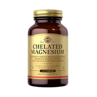 Thumbnail for Solgar Chelated Magnesium - 100 Tablets - Supports Nerve & Muscle Function - Non-GMO, Vegan, Gluten Free, Dairy Free, Kosher - 25 Servings