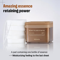 Thumbnail for MEDIHEAL Retinol Collagen Lifting Pad - Vegan Face Hypoallergenic Pads with Retinol, Collagen - Lifting Pads for Enhancing Skin Texture Firmness 100 Pads