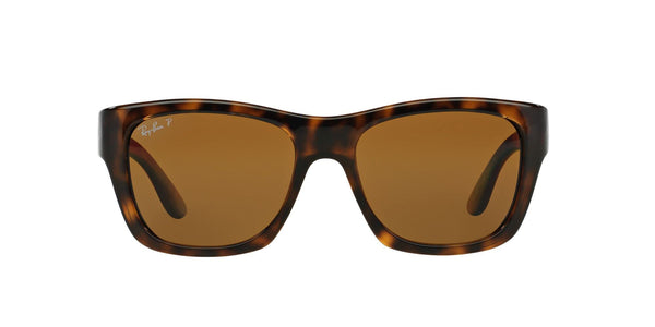 Ray-Ban RB4194 Polarized Square Sunglasses, Light Havana, 53 mm