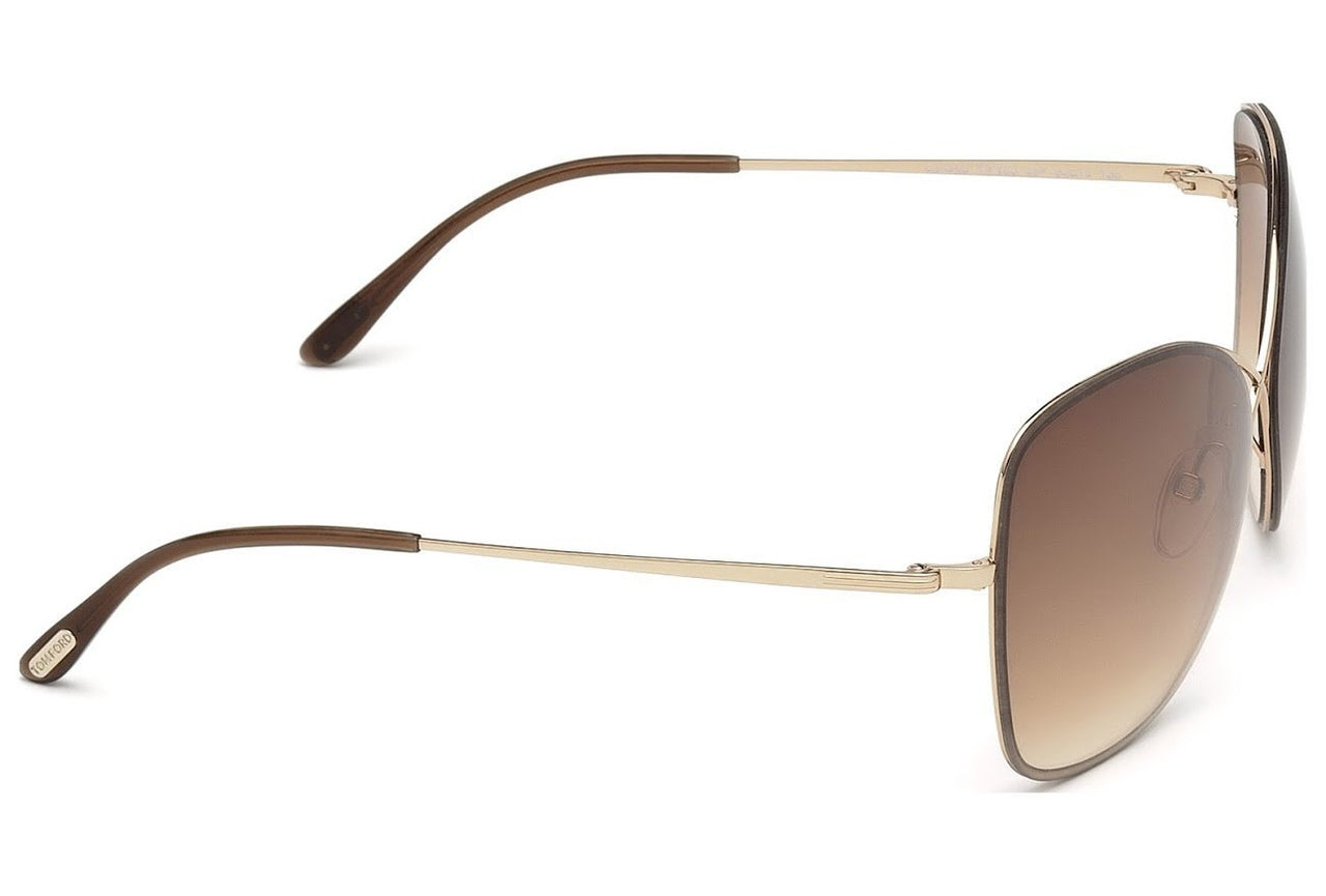 Tom Ford Butterfly Sunglasses TF250 Colette 28F Rose Gold FT0250