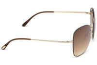 Thumbnail for Tom Ford Butterfly Sunglasses TF250 Colette 28F Rose Gold FT0250