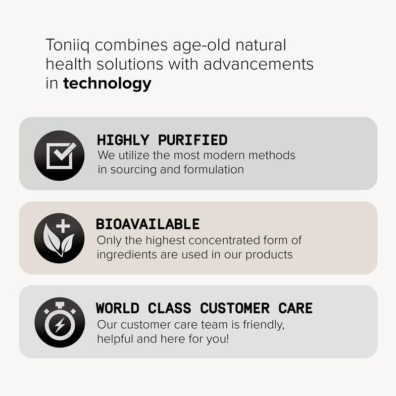 Toniiq Fadogia Agrestis - Ultra High Potency 30:1 Extract - 1200mg Per Serving - Highly Concentrated - Third-Party Lab Tested - 120 Capsules