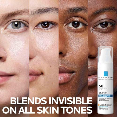 La Roche Posay Anthelios UV Hydra Sunscreen SPF 50, Daily Hydrating Sunscreen for Face with Hyaluronic Acid and Vitamin E, Broad Spectrum Invisible SPF Protection, Anti Aging, Fragrance Free