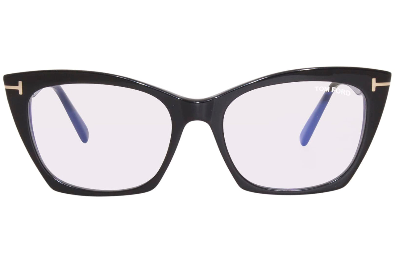 Tom Ford FT 5709-B BLUE BLOCK Shiny Black 54/17/140 women Eyewear Frame