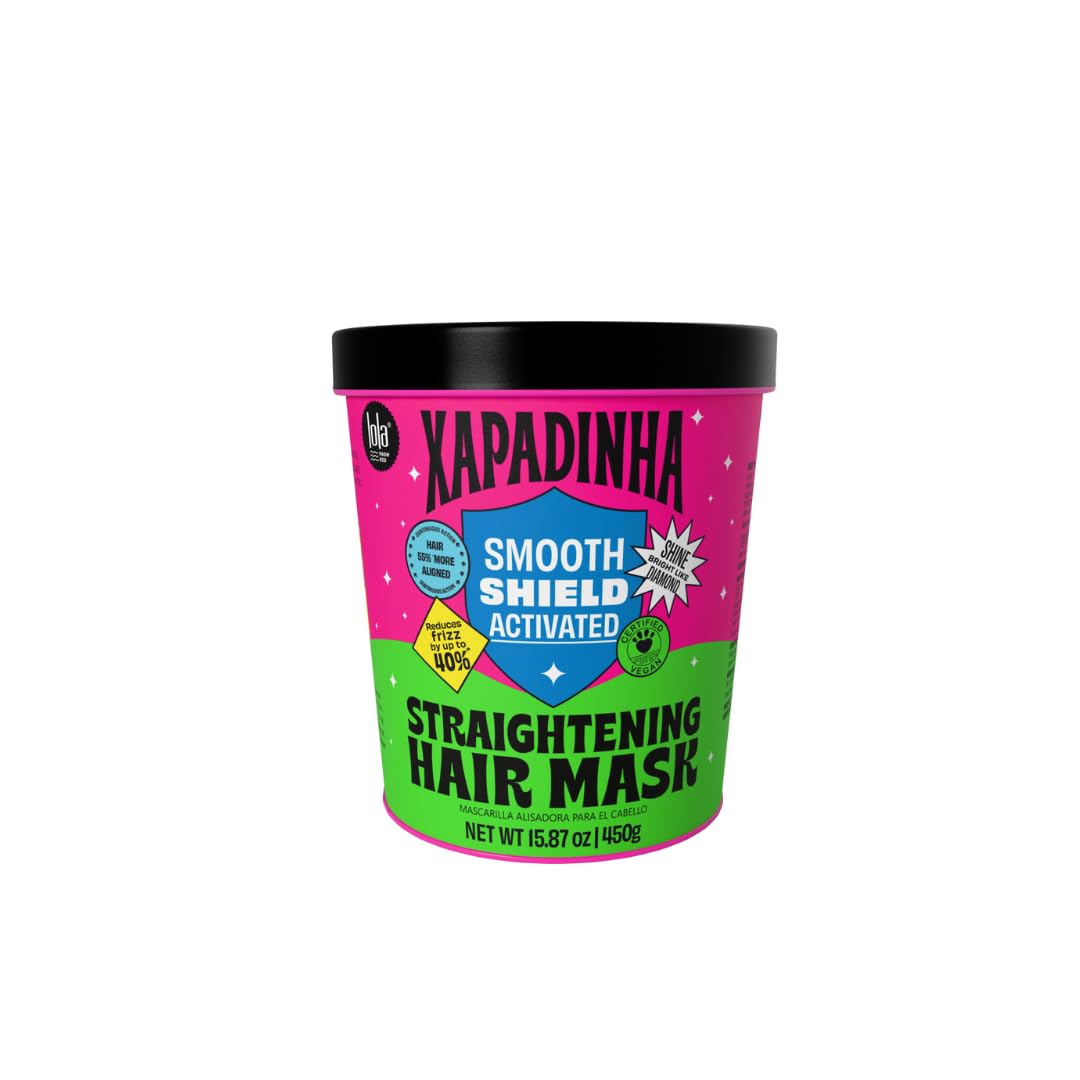 Lola From Rio - Xapadinha - Disciplining Hair Mask For Straight or Straightnened Hair, 55% Alignement, 40% Reduction in Frizz, Intense Shine 15.87 Fl Oz
