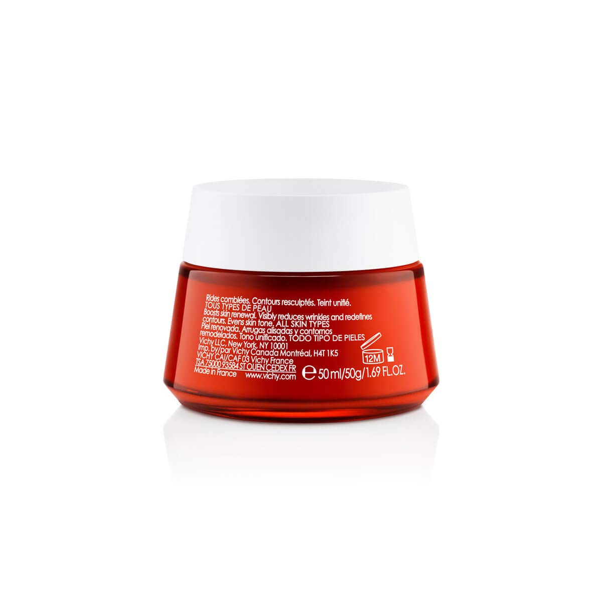 VICHY LiftActiv Peptide-C Anti Aging Moisturizer, Vitamin C Face Cream with Peptides, Anti Aging Wrinkle Cream, Skin Brightening, Paraben Free, 1.69 Fl Oz