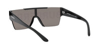 Thumbnail for Burberry BE 4291 3001/G Black Plastic Rectangle Sunglasses Gold Mirror Lens