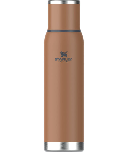 Stanley Adventure-To-Go Vacuum Bottle 1.4 qt | Wide Mouth with Leakproof Cup Lid | Keep Drinks Hot or Cold | Packable for Travel | Insulated Stainless Steel Thermos | BPA-Free | Toast