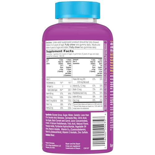 Flintstones Vitamins Complete Gummies, Kids Vitamins with Vitamin C for Toddlers and Children, Kids Multivitamin with Vitamin A, B6, B12, E & Zinc, 180 Count