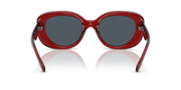 Thumbnail for COACH Sunglasses HC 8391 U 586287 Cr609 Milky Merlot Grey Solid