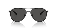 Thumbnail for COACH Sunglasses HC 7128 934487 Shiny Black/Grey Solid Polyamide Standard