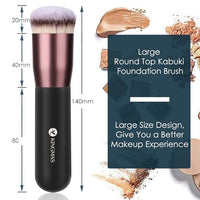 Thumbnail for Image 5 of KINGMAS Round Foundation Brush, Premium Face Kabuki Makeup Brush