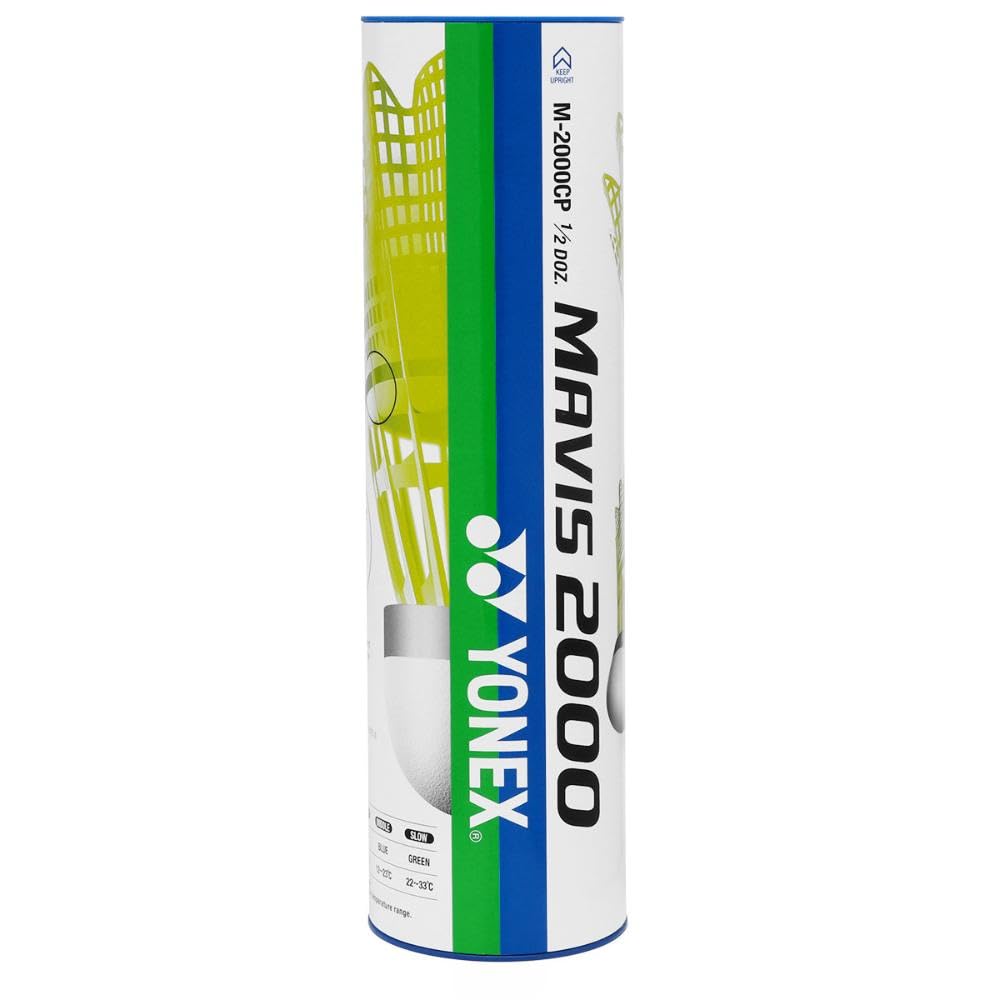 Mavis 2000 Nylon Tournament Shuttle-Yellow (1/2 Dozen)