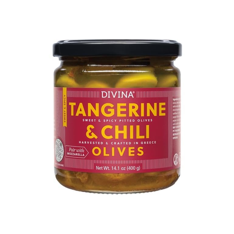 Image 3 of Divina Tangerine & Chili Marinated Olives, 14.1 OZ, (2 Pack)