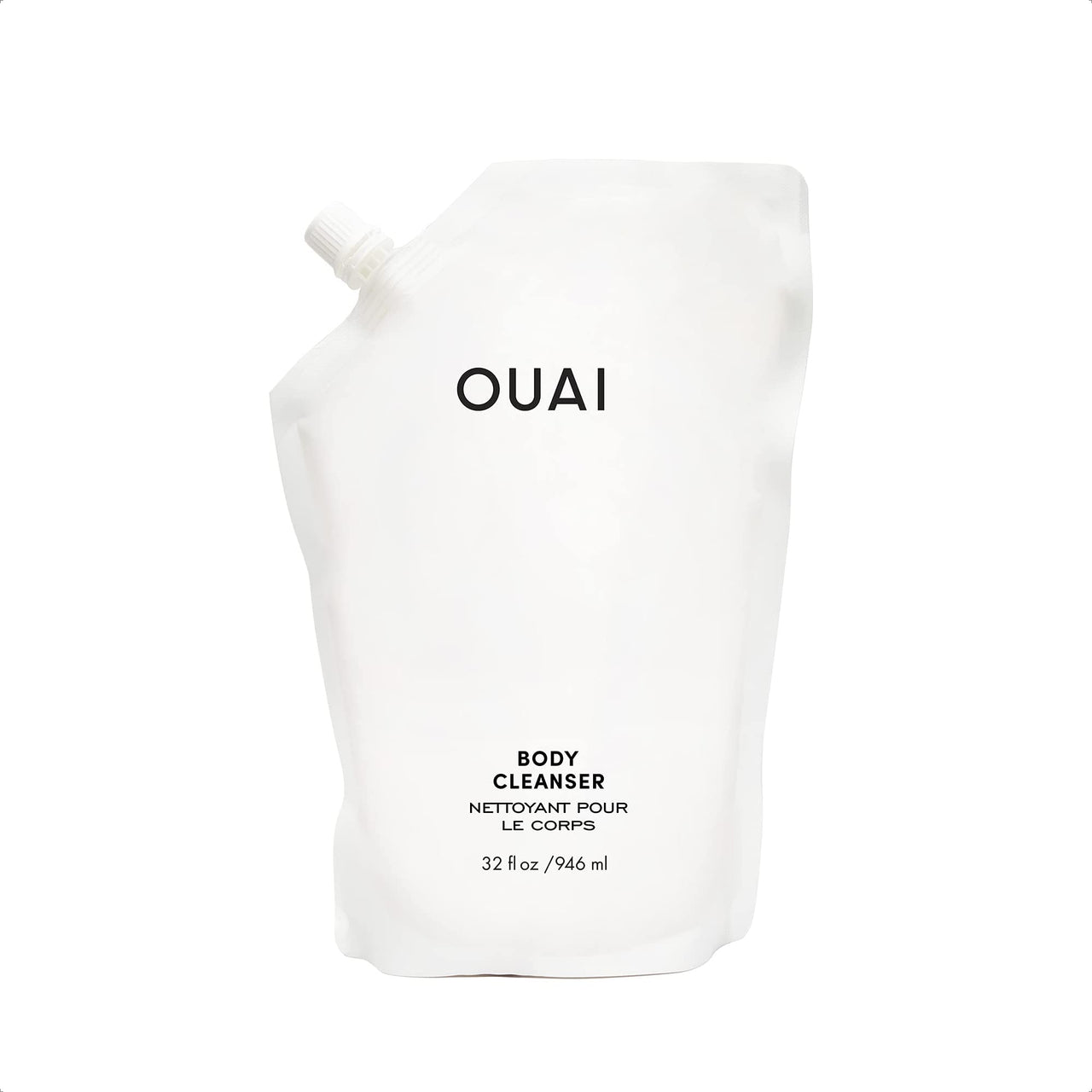 OUAI Body Cleanser Refill, Dean Street - Foaming Body Wash with Jojoba Oil and Rosehip Oil to Hydrate, Nurture, Balance, Soften Skin - Paraben, Phthalate and Sulfate Free Skin Care Products (32 Fl Oz)