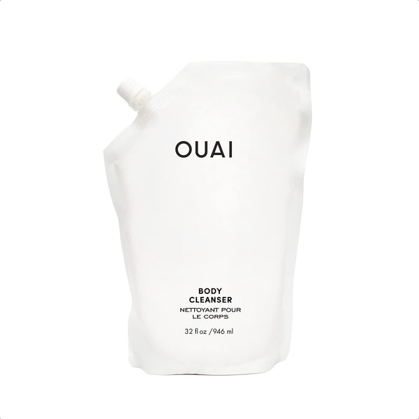 OUAI Body Cleanser Refill, Dean Street - Foaming Body Wash with Jojoba Oil and Rosehip Oil to Hydrate, Nurture, Balance, Soften Skin - Paraben, Phthalate and Sulfate Free Skin Care Products (32 Fl Oz)