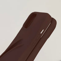 Thumbnail for Generic Lip Gloss Phone 14 Pro Case - Premium Silky Silicone Lip and Phone Case with Puffy Back and Tactile Buttons for Easy Grip - Protective and Stylish Case Phone 14 Pro (Brown)