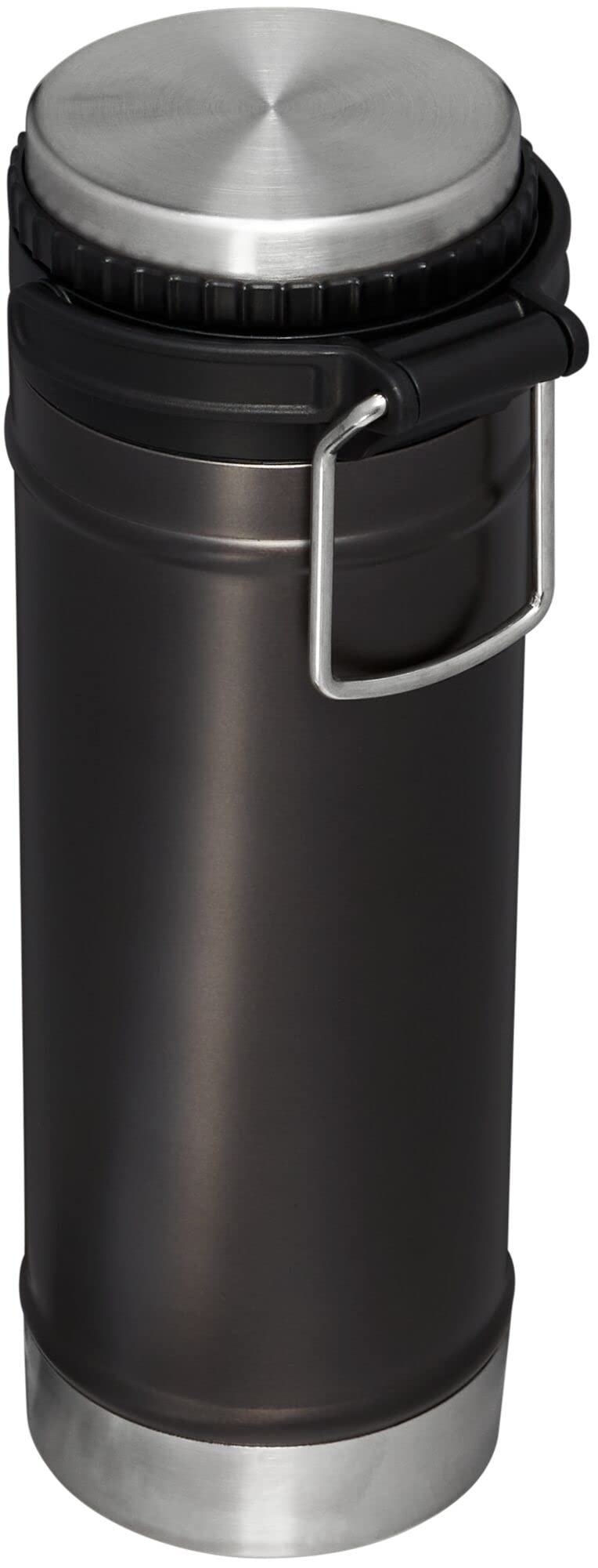 STANLEY Travel Mug with Integrated French Press 16 oz | 5 Minute Brew, 4 Hours Hot, Leakproof Lid | Mesh Filter for Coffee Grounds | Insulated Stainless Steel Coffee Maker | BPA-Free | Charcoal Glow