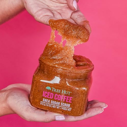 Tree Hut Iced Coffee Shea Sugar Exfoliating & Hydrating Body Scrub, 18 oz