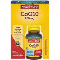 Thumbnail for Nature Made CoQ10, Softgels Helps Supports Heart Function & Cellular Energy Production, Unflavored, 200 mg, 140 Count