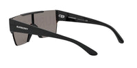Thumbnail for Burberry BE 4291 3001/G Black Plastic Rectangle Sunglasses Gold Mirror Lens