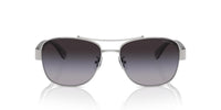 Thumbnail for COACH Sunglasses HC 7161 90018G Shiny Silver/Grey Gradient Polyamide Standard