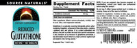Thumbnail for Source Naturals Reduced Glutathione, Supplement for Liver Support* - 50mg - 60 Tablets
