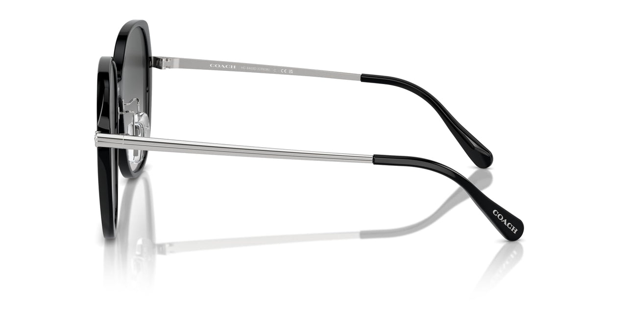 COACH HC8403D Sunglasses, Black/Grey Gradient, 59 mm