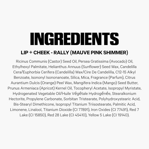 Milk Makeup Lip + Cheek Stick â€“ Multi-Use Cream Blush + Lip Color with Mango Butter, Avocado Oil + Apricot Oil â€“ Hydrating, Buildable, Long-Lasting, Vegan Formula â€“ Rally, 0.21 oz