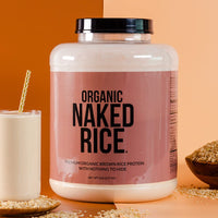 Thumbnail for NAKED nutrition Rice - Organic Brown Rice Protein Powder - Vegan Protein Powder - 5Lb Bulk, Gmo Free, Gluten Free & Soy Free. Plant-Based Protein, No Artificial Ingredients - 76 Servings
