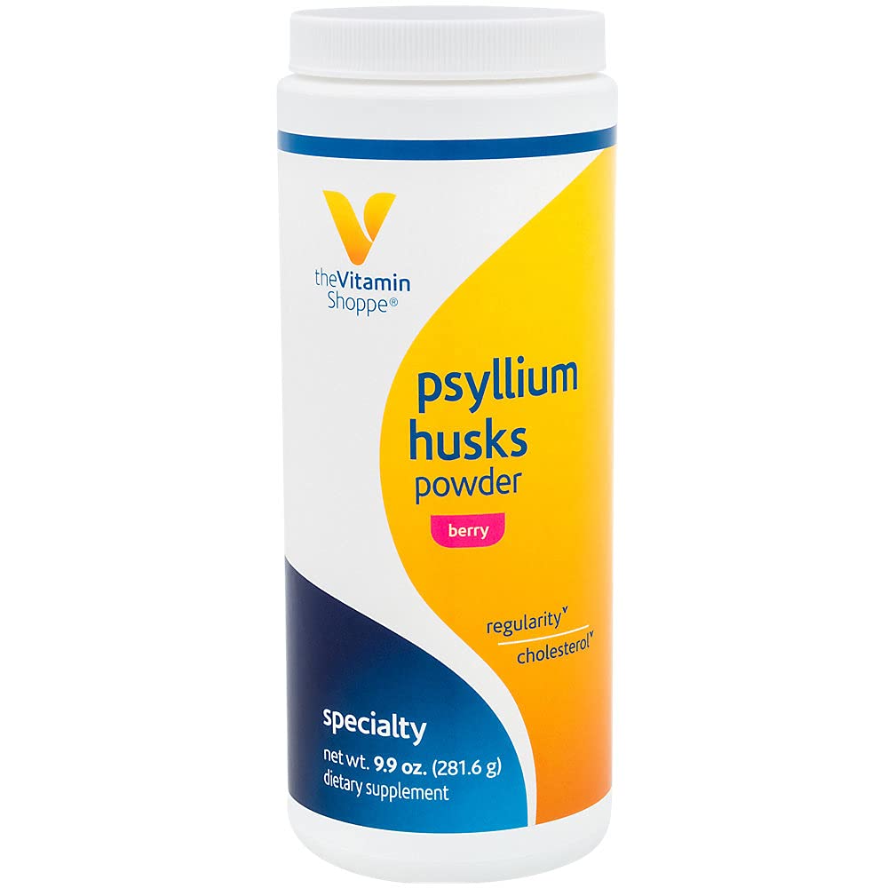 Psyllium Husks Powder (10.2 Ounce Powder) Banana Creme by The Vitamin Shoppe