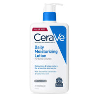 Thumbnail for CeraVe Daily Moisturizing Lotion for Dry Skin, Body Lotion & Face Moisturizer with Hyaluronic Acid and Ceramides, Daily Moisturizer, Fragrance Free, Oil-Free, 19 Ounce