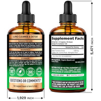 Thumbnail for Mullein Drops for Lungs - USDA Organic Liquid - Mullein Leaf Extract Supplement - Made in USA - Lung & Bronchial Cleanse for Smokers - Respiratory Health Support - As Tincture, Tea, Pills - 4 fl oz