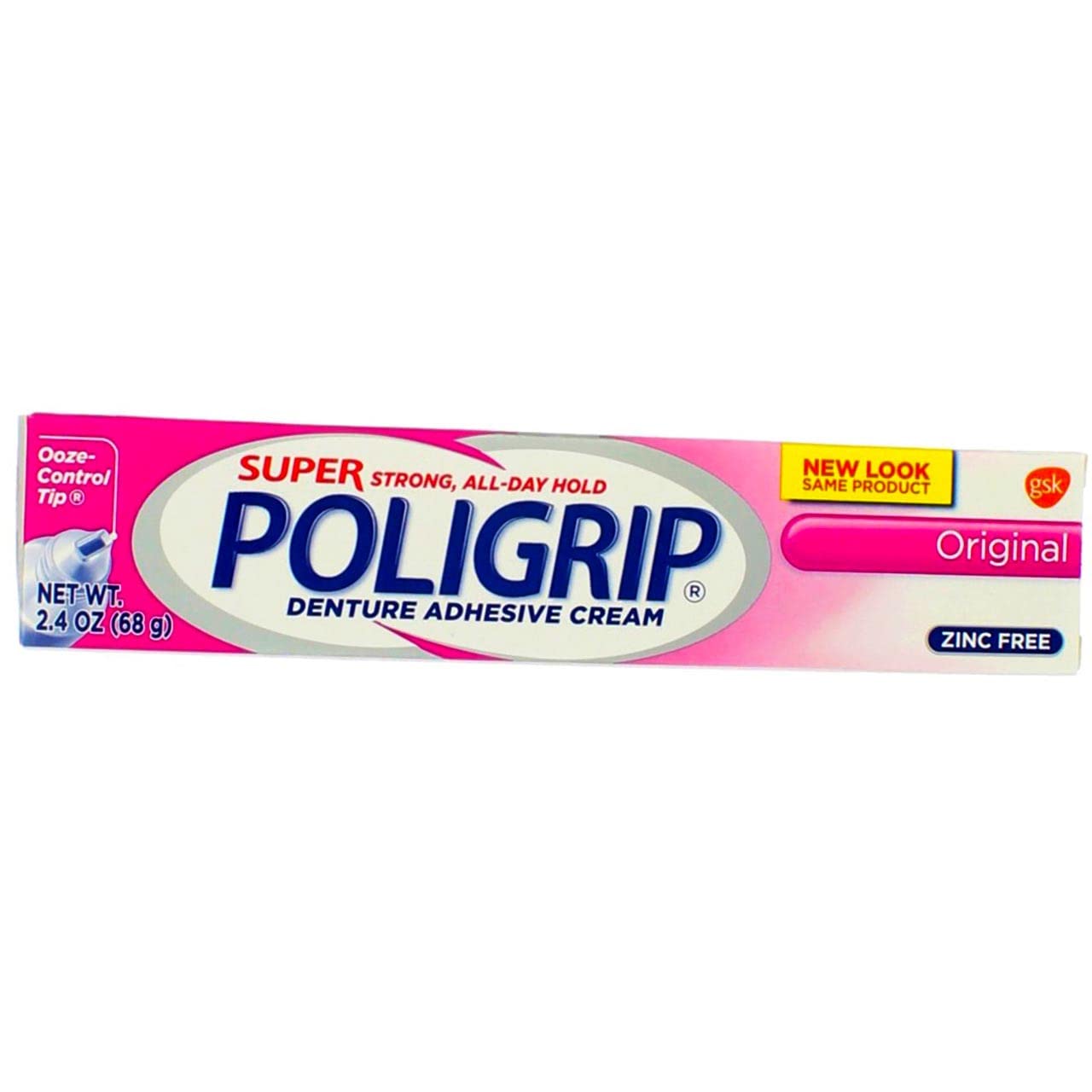 SUPER POLIGRIP Denture Adhesive Cream Original 2.40 oz