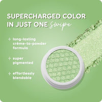 Thumbnail for ColourPop Super Shock Shadow - High-Pigment, Crème-Powder Eye Makeup - Single Glitter Eyeshadow with Zero Fallout and Unique Bouncy Texture - Soft Seafoam Green Eyeshadow - Obvi (0.07 oz)