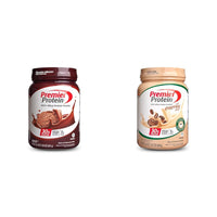 Thumbnail for Premier Protein Powder, Chocolate Milkshake & Cafe Latte, 30g Protein, 1g Sugar, 100% Whey, Keto Friendly, Gluten Free, 17 Servings, 23.9 Ounce (2 Pack)