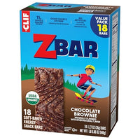 Thumbnail for Zbar - Chocolate Brownie - Soft-Baked Energy Snack Bars - Non-GMO - 11g Whole Grains - USDA Organic Granola Bars (18 Pack)